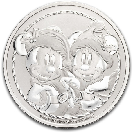 NIUE 1 oz silver Donald Duck CHRISTMAS 2022 $2