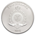 NIUE 1 oz silver Donald Duck CHRISTMAS 2022 $2