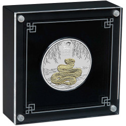 Australian Lunar Series III 2025 Year of the Snake 1oz Silver Gilded Coin BOX+COA