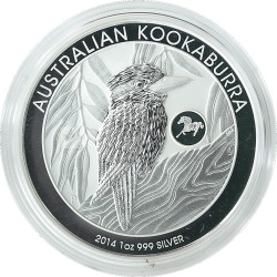 1 oz silver $1 KOOKABURRA 2014 Privy