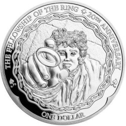 New Zealand 1 oz silver LORD OF THE RINGS 2021 FRODO - 20th Anniversary