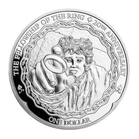 New Zealand 1 oz silver LORD OF THE RINGS 2021 FRODO - 20th Anniversary