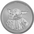 1 oz silver STAR WARS 2023 BABY YODA $2 BU