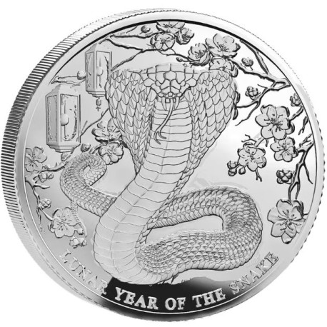 Pitcairn Island 1 oz silver Lunar SNAKE 2025 bu $1