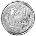 Ghana 1 oz silver UNICORN AURORA 2023 bu 5 CEDIS 