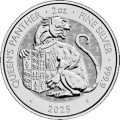 UK 2 oz silver Tudor Beasts TUDOR DRAGON 2024 BU £5