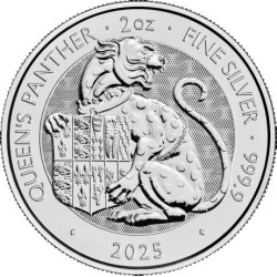 UK 2 oz silver Tudor Beasts TUDOR DRAGON 2024 BU £5