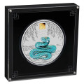 +++ Australian Lunar Series III 2024 Year of the DRAGON 1 Kilo Silver Coin with Gold Privy Mark Mintage 338 +++