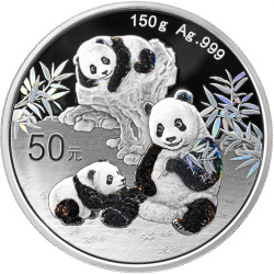 150 gr silver PANDA 2024 PROOF 50 Yuan