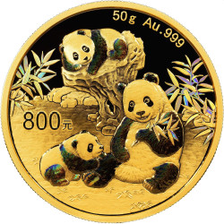 +++ China 50 gram GOLD PANDA 2024 PROOF 800 YUAN box + coa +++