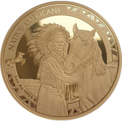 American Natives 1 oz gold HORSE 2024 CFA 3000 BU