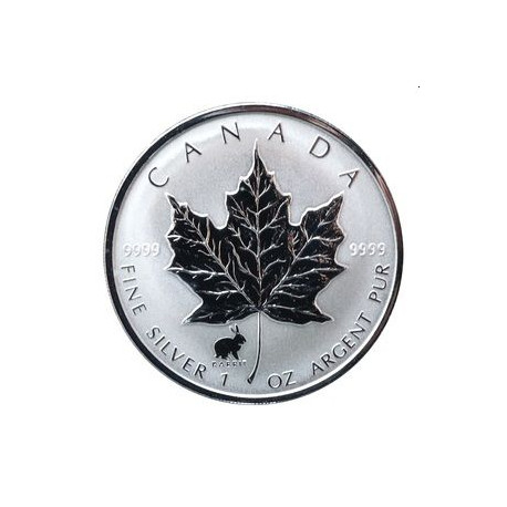 1 oz silver MAPLE LEAF 2019 gilded