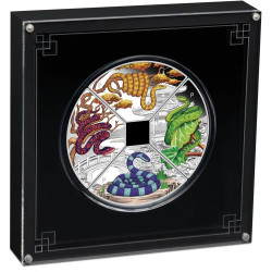 Year of the Snake Quadrant 2025 1oz Silver Proof Coloured Four-Coin Set