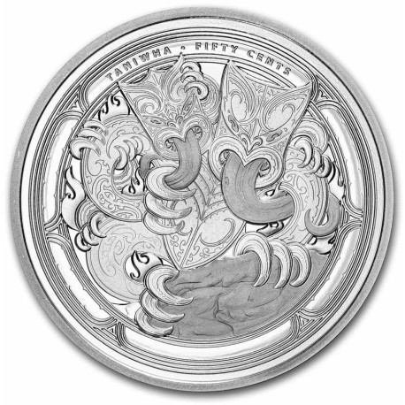 New Zealand 1 oz silver DWELLING TANIWHA : CAVE 2024 bu $0.50 