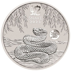 PM Lunar 3 SNAKE 1 oz silver 2025 BU $1 PRIVY DRAGON Australia