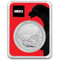 1 oz silver MOTHRA 2023 $2 BU in TEP