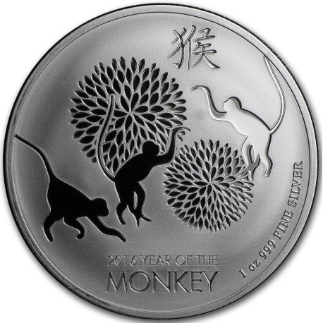 1 oz silver NIUE MONKEY 2016 