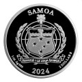 Samoa 1 oz silver STREET FIGHTER 2024 $2 bu