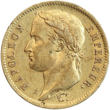 GOLD 40 FRANCS OR NAPOLEON BONAPARTE