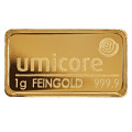 GOLD BAR FINECARD 1 gr gold HEIMERLE & MEULE