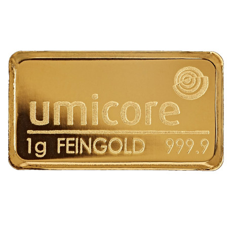 GOLD BAR FINECARD 1 gr gold HEIMERLE & MEULE