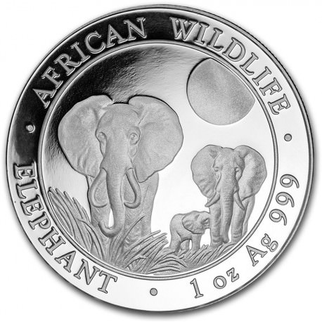 1 oz silver SOMALIA ELEPHANT 2017