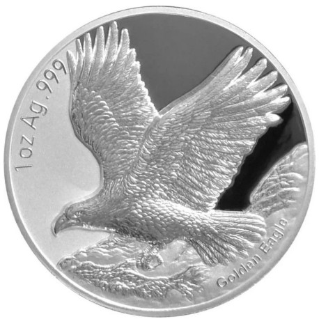 Samoa 1 oz silver GOLDEN EAGLE 2025 $2 bu - GOLDSILVER.BE