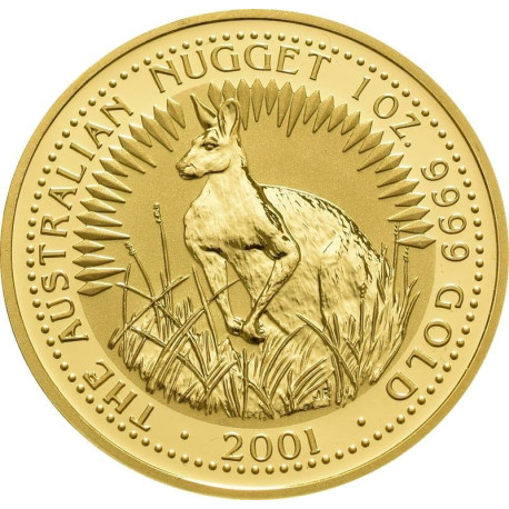 1 oz gold NUGGET 2001