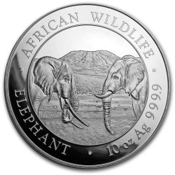 10 oz silver ELEPHANT 2020 Somalia Shillings 1000