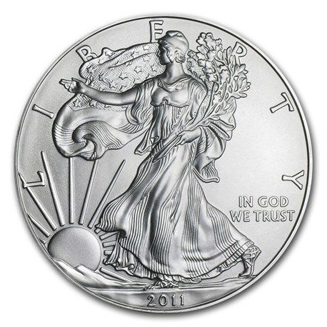 1 oz silver U.S. Silver EAGLE 2011 $1 bu