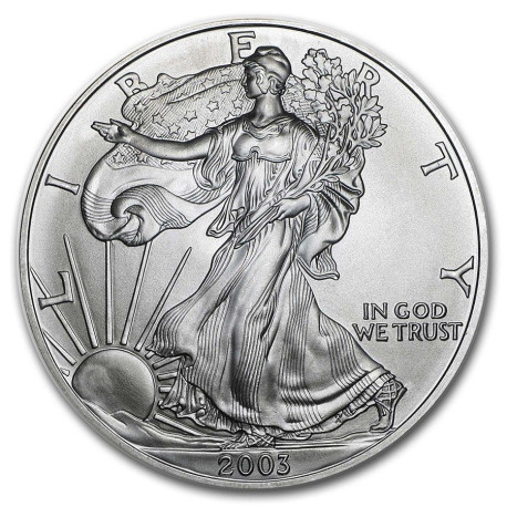 1 oz silver U.S. Silver EAGLE 2003 $1 bu
