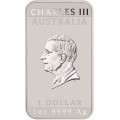 Perth Mint 1 oz silver RECTANGLE DRAGON $1 BAR 2024