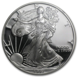 1 oz U.S. silver Eagle 1997 $1 bu