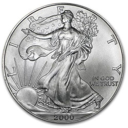 1 oz silver U.S. Silver EAGLE 2021 Type 1 gilded