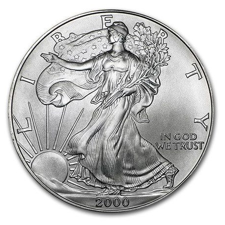 1 oz silver U.S. Silver EAGLE 2021 Type 1 gilded