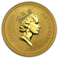 1 oz gold NUGGET 1989 WELCOME STRANGER 1869