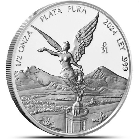 MEXICO 1/2 oz silver LIBERTAD 2024 bu