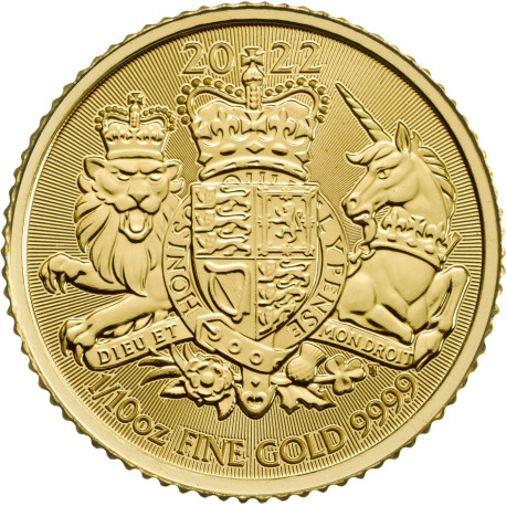 1/10 oz gold BRITANNIA £10 bu