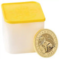 UK 1 oz GOLD BRITISH LION - US EAGLE 2024 £2 BU in Capsule