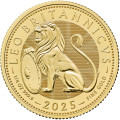 UK 1/4 oz GOLD BRITISH LION 2025 £2 BU