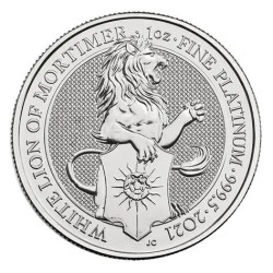 1 oz PLATINIUM PLATINUM QUEEN'S BEAST £100 LION of ENGLAND