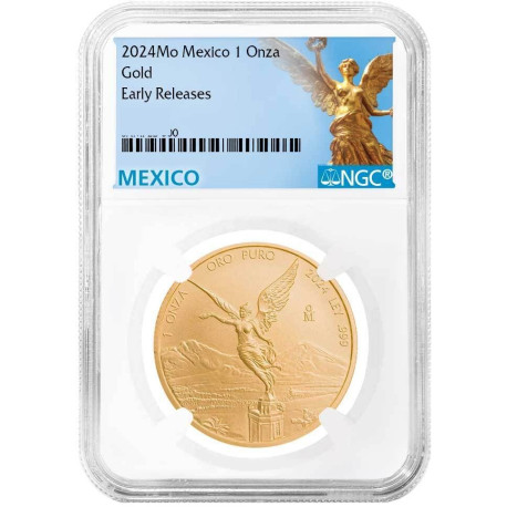 Mexico 1 oz GOLD LIBERTAD 2024 NGC MS70 