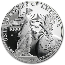 1 oz PLATINIUM PLATINUM AMERICAN EAGLE $100 bu