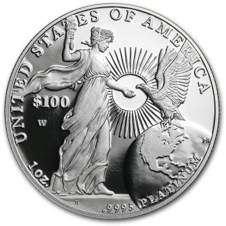 1 oz PLATINIUM PLATINUM AMERICAN EAGLE $100 bu