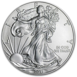 1 oz silver US EAGLE 2011 $1 bu