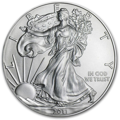 1 oz silver US EAGLE 2011 $1 bu