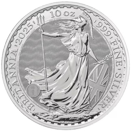 UK 10 oz silver BRITANNIA 2024 BU £10 