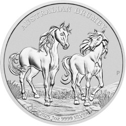 1 oz silver Australian BRUMBY HORSE 2025 $1 bu 