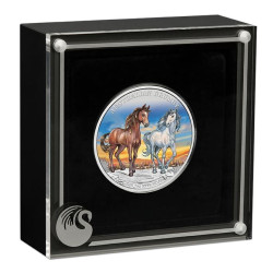 1 oz silver Australian BRUMBY HORSE 2025 $1 bu COLOURED 