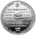 1 oz silver NIKOLA TESLA 2024 HYDROELECTRIC POWER 100 Dinar bu 